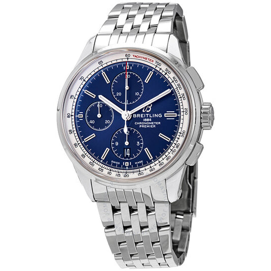 Breitling, Premier Chronograph Automatic Chronometer Blue Dial Men's Watch
