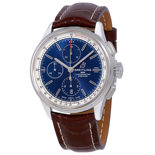 Breitling, Premier Chronograph Automatic Chronometer Blue Dial Men's Watch
