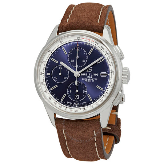 Breitling, Premier Chronograph Automatic Chronometer Blue Dial Men's Watch