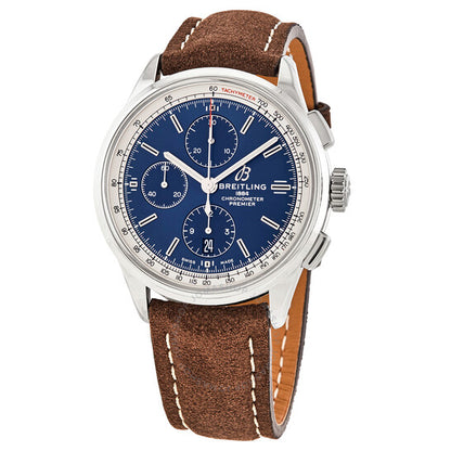 Breitling, Premier Chronograph Automatic Chronometer Blue Dial Men's Watch