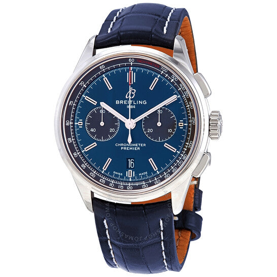 Breitling, Premier Chronograph Automatic Chronometer Blue Dial Men's Watch