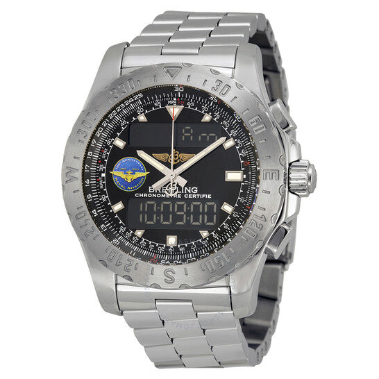 Breitling, Professional Airwolf Black Dial Stainless Steel Men's Watch