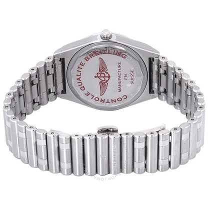 ساعة بريتلينج كوارتز كرونومات للسيدات بمينا أبيض