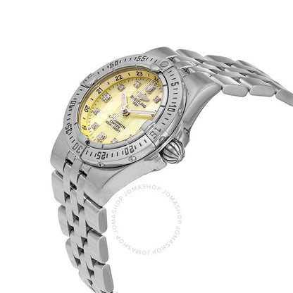 ساعة بريتلينج ستارلاينر كوارتز كرونوميتر دايموند للسيدات