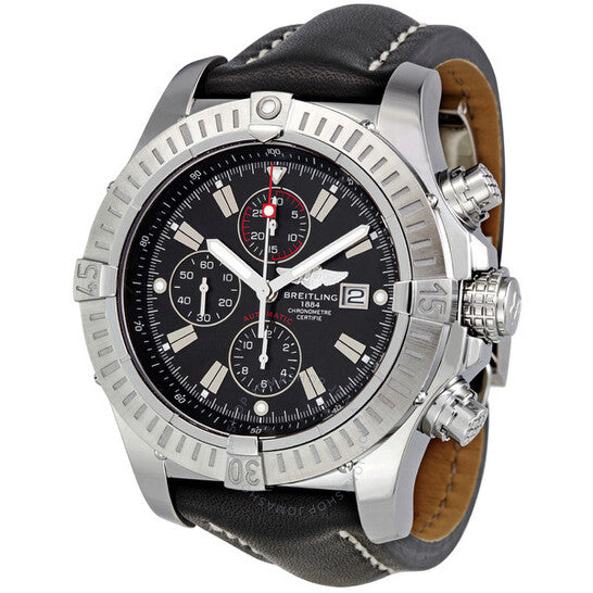 Breitling, Super Avenger Black Dial Chronograph Men's Watch A1337011-B907BKLD