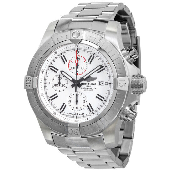 Breitling, Super Avenger Chronograph Automatic White Dial Men's Watch
