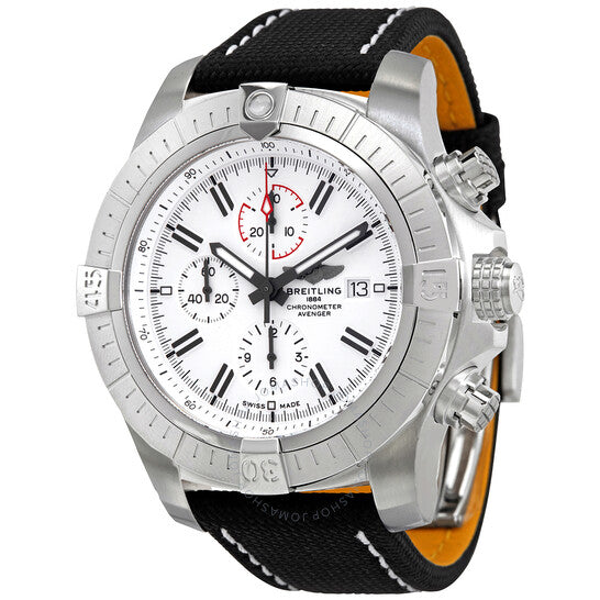 Breitling, Super Avenger Chronograph Automatic White Dial Men's Watch