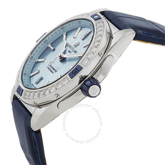 ساعة بريتلينج سوبر كرونومات أوتوماتيكية كرونوميتر مرصعة بالألماس للسيدات