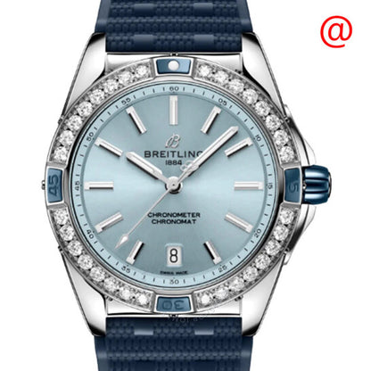 ساعة بريتلينج سوبر كرونومات أوتوماتيكية كرونوميتر مرصعة بالألماس للسيدات