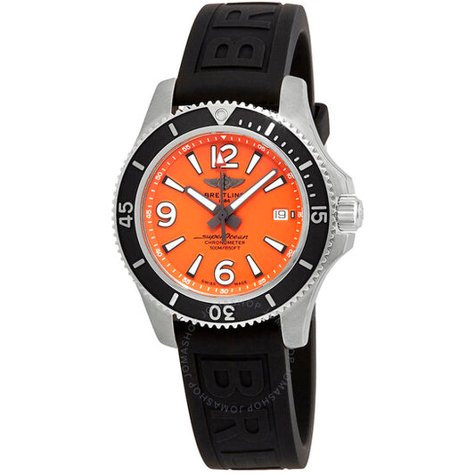 Breitling, Superocean 42 Automatic Chronometer Orange Dial Men's Watch