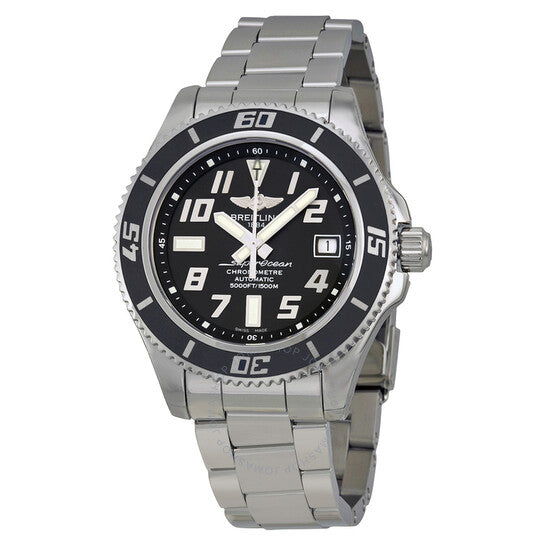 Breitling, Superocean 42 Automatic Black Dial Men's Watch A1736402-BA28SS