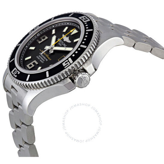 ساعة بريتلينج سوبر أوشن 44 أوتوماتيكية للرجال بمينا أسود