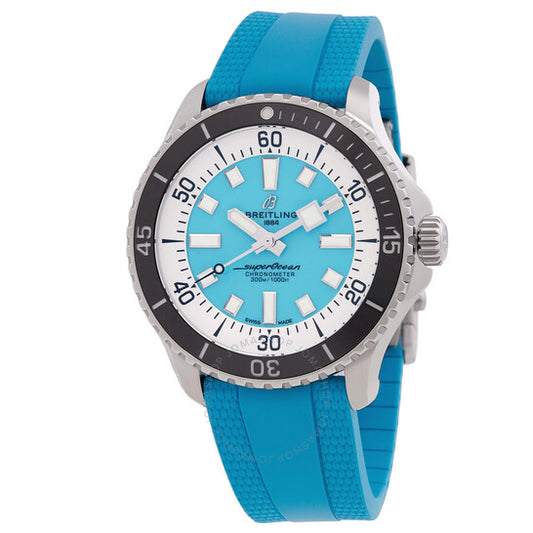 ساعة بريتلينج سوبر أوشن أوتوماتيكية للرجال بمينا أزرق