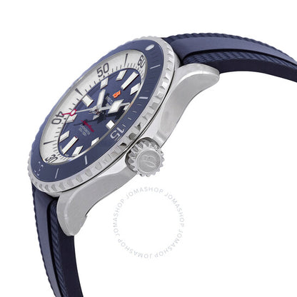 ساعة بريتلينج سوبر أوشن أوتوماتيكية كرونومتر للرجال بمينا أزرق