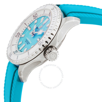 ساعة بريتلينج سوبر أوشن أوتوماتيكية كرونومتر بمينا فيروزي للسيدات