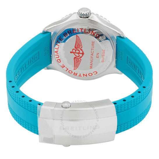 ساعة بريتلينج سوبر أوشن أوتوماتيكية كرونومتر بمينا فيروزي للسيدات