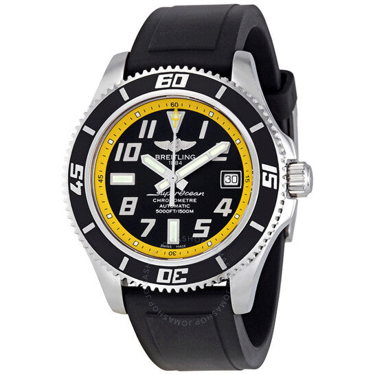 Breitling, Superocean Black and Yellow Dial Men's Watch A1736402-BA32BKPT