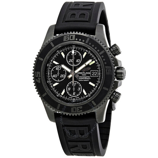 ساعة بريتلينغ سوبر أوشن كرونوغراف II أوتوماتيكية للرجال بمينا أسود M13341B7/BD11BKPD3