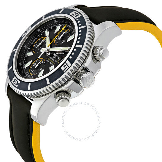 ساعة بريتلينغ سوبر أوشن كرونوغراف II للرجال بمينا أسود