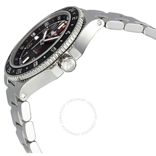 Breitling, SuperOcean GMT Black Dial Automatic Stainless Steel Men's Watch A3238011-BA38SS