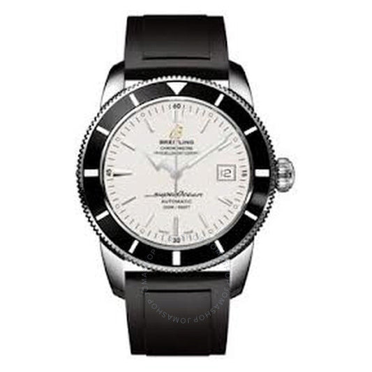 ساعة بريتلينج سوبر أوشن هيريتيج 42 للرجال بمينا فضية أوتوماتيكية