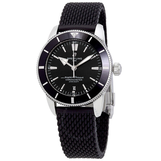 ساعة بريتلينج سوبر أوشن هيريتيج II أوتوماتيكية كرونومتر 44 مم للرجال بمينا أسود