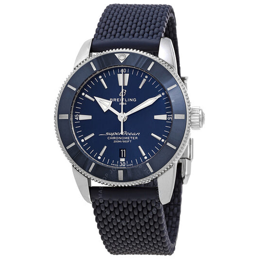 ساعة بريتلينج سوبر أوشن هيريتيج II أوتوماتيكية كرونومتر للرجال بمينا أزرق