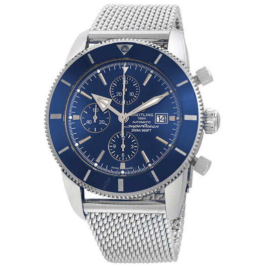 Breitling, Superocean Heritage II Chronograph Automatic Chronometer Blue Dial Men's Watch A1331216/C963SS
