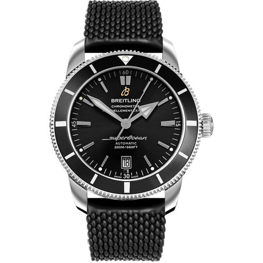 ساعة بريتلينج سوبر أوشن هيريتيج II للرجال من المطاط آيرو كلاسيك