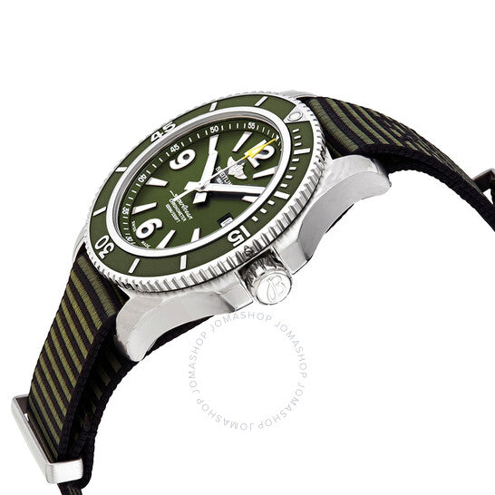 ساعة بريتلينج سوبر أوشن 2 الأوتوماتيكية للرجال بمينا أخضر