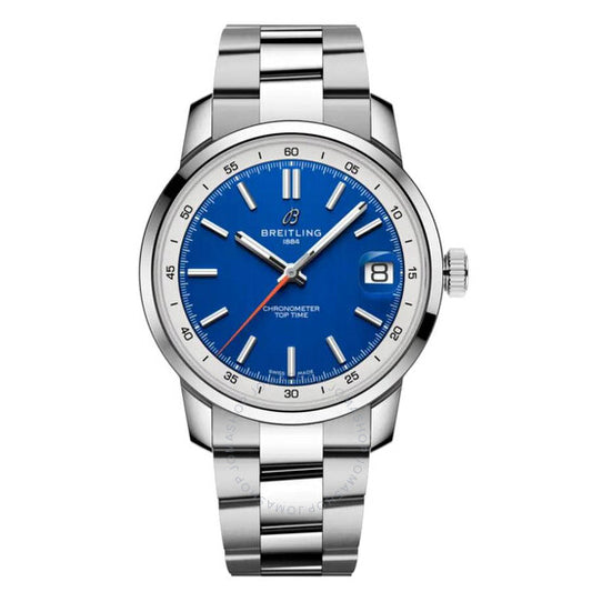 Breitling, Top Time B31 Hand Wind Chronometer Blue Dial Men's Watch