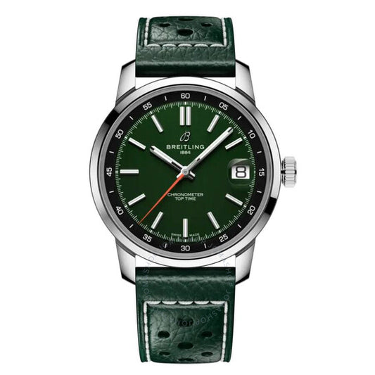 Breitling, Top Time B31 Hand Wind Chronometer Green Dial Men's Watch