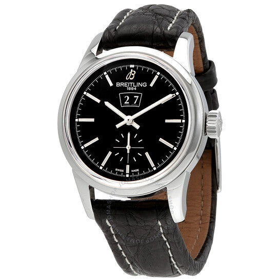 ساعة بريتلينج ترانس أوشن 38 أوتوماتيكية للرجال بمينا أسود