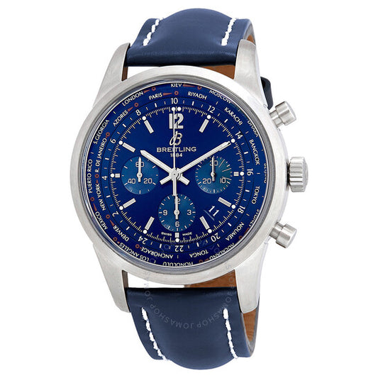 Breitling, Transocean Automatic Chronograph Blue Dial Men's Watch AB0510U9/C879-101X