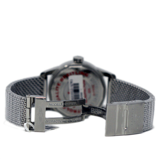 ساعة بريتلينج ترانس أوشن أوتوماتيكية للرجال بمينا فضي