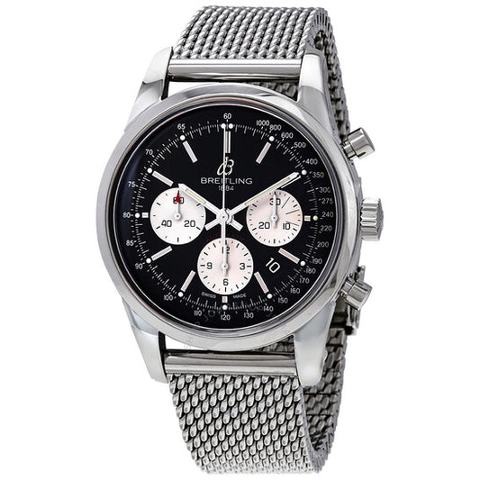 Breitling, Transocean Chronograph Automatic Chronometer Black Dial Men's Watch