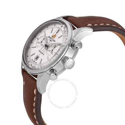 Breitling, Transocean Chronograph 38 Automatic Silver Dial Men's Watch