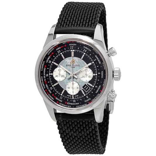 Breitling, Transocean Chronograph Automatic Black Dial Men's Watch AB0510U4/BB62-256S