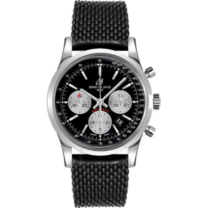 Breitling, Transocean Chronograph Automatic Chronometer Black Dial Men's Watch