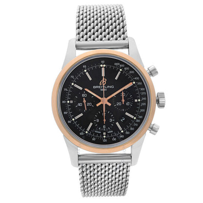 Breitling, Transocean Chronograph Automatic Chronometer Black Dial Men's Watch