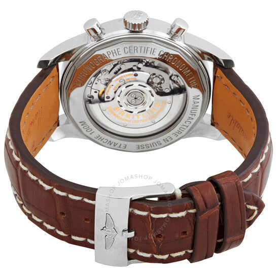 Breitling, Transocean Chronograph Automatic Chronometer Black Dial Watch