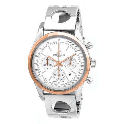 Breitling, Transocean Chronograph Automatic Chronometer Silver Dial Men's Watch