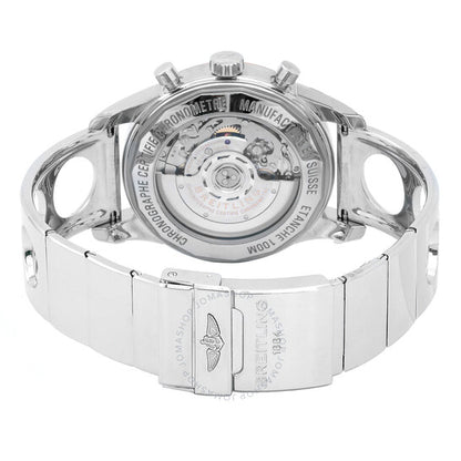 Breitling, Transocean Chronograph Automatic Chronometer Silver Dial Men's Watch