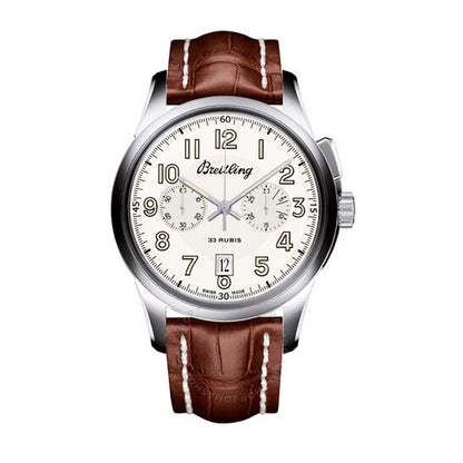 Breitling, Transocean Chronograph Automatic White Dial Men's Watch