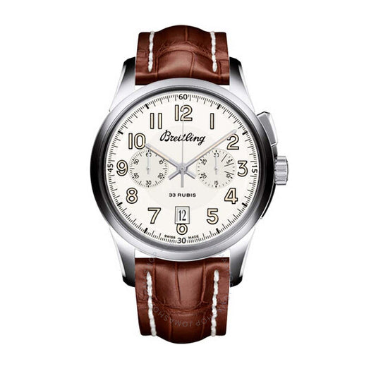 Breitling, Transocean Chronograph Automatic White Dial Men's Watch