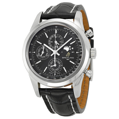 Breitling, Transocean Chronograph Black Dial Black Men's Watch A1931012-BB68BKCT