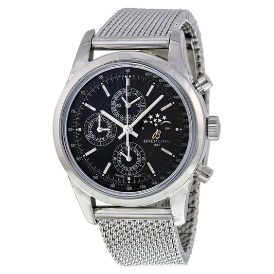 Breitling, Transocean Chronograph II Moonphase Automatic Black Dial Men's Watch A1931012-BB68