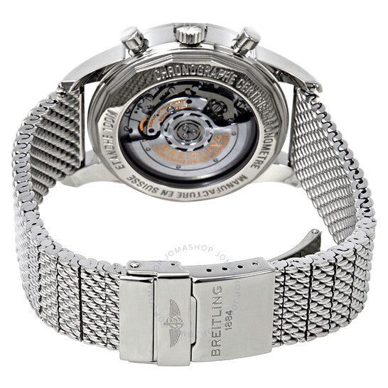 Breitling, Transocean Chronograph Silver Dial Men's Watch AB015253-G724SS