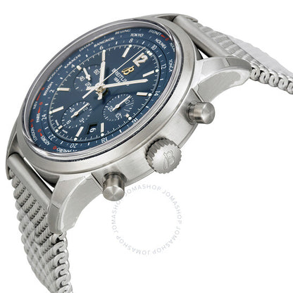 Breitling, Transocean Chronograph Unitime Blue Dial Men's Watch AB0510U9-C879SS