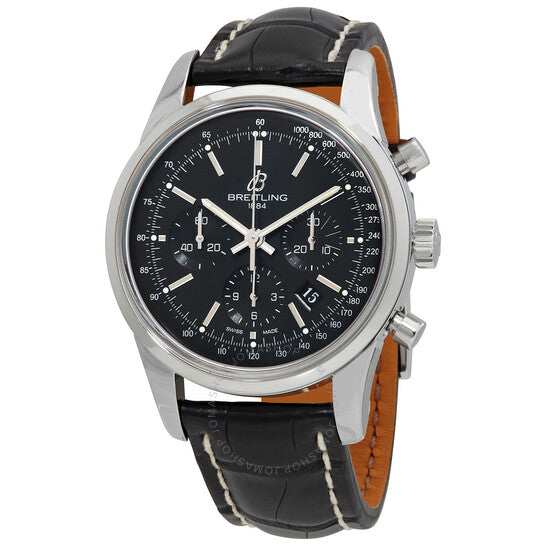 Breitling, Transocean Chronograph Automatic Chronometer Black Dial Men's Watch